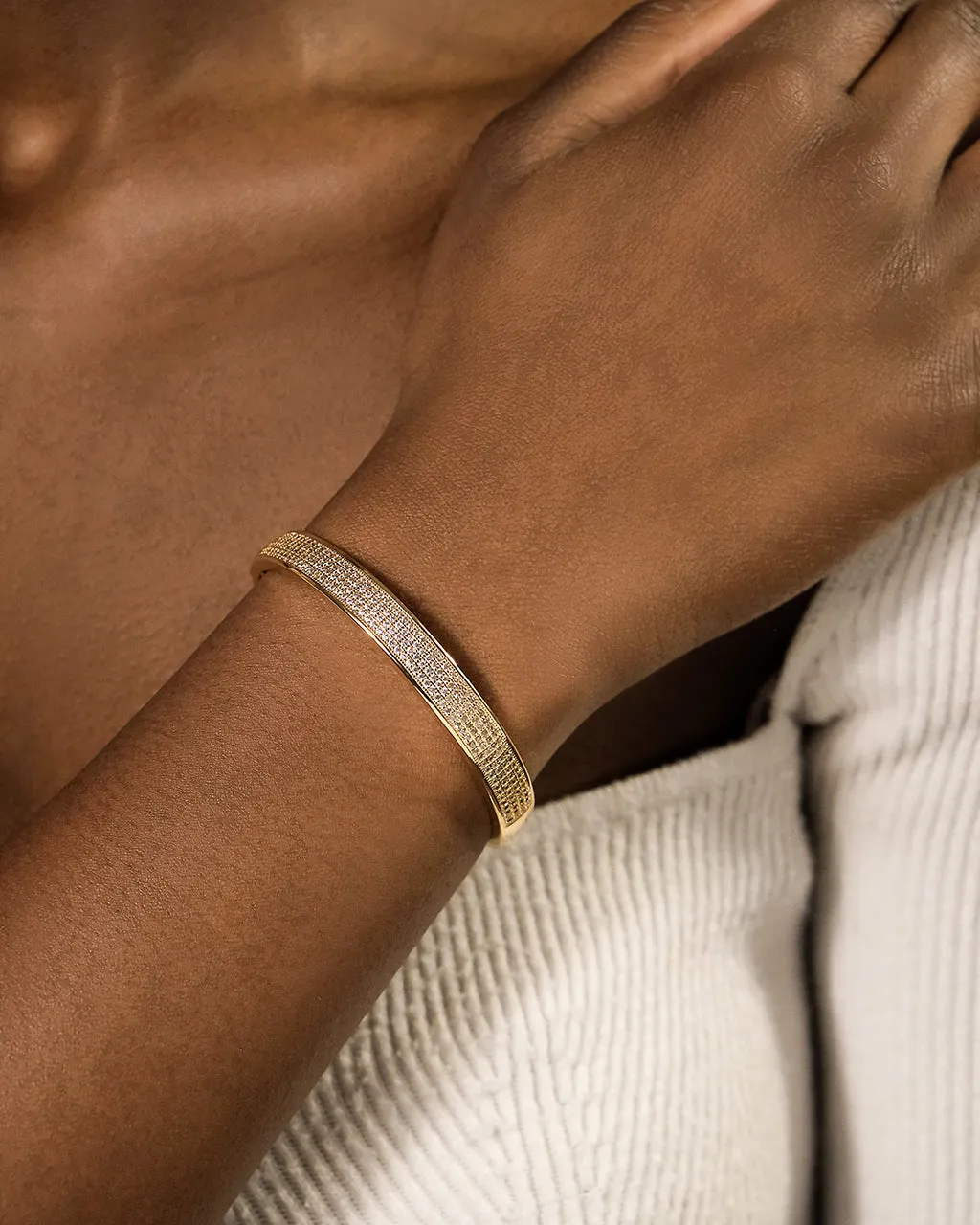 Nessa CZ Bangle Bracelet