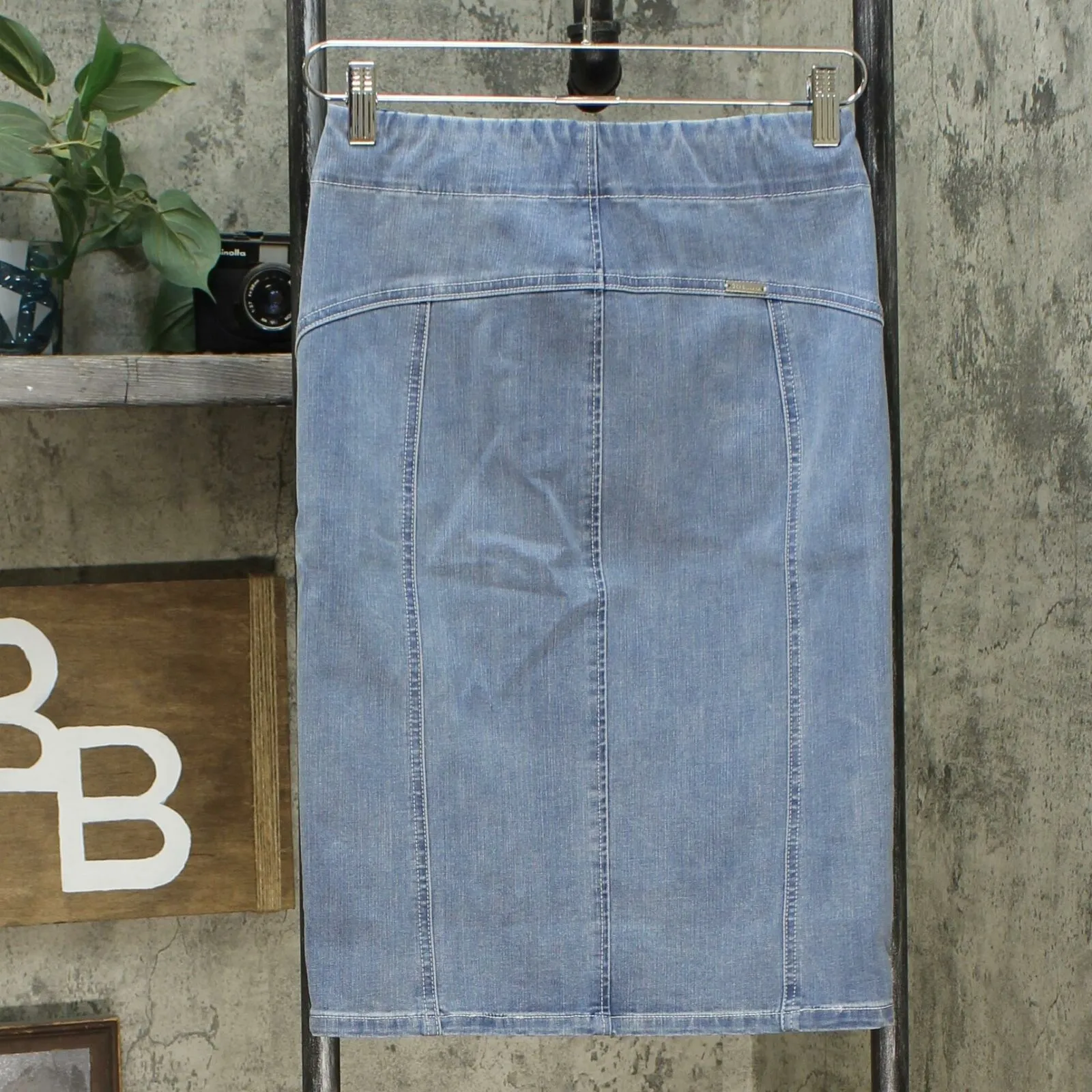 New G By Giuliana Womens Straight Zip-Front Denim Skirt. 693907 6