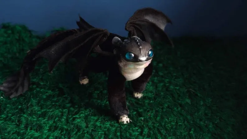 Nightlight fury dragon