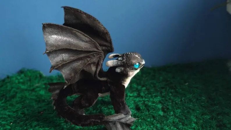 Nightlight fury dragon