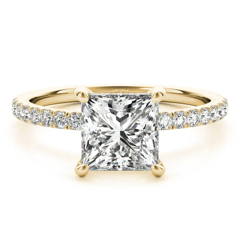 Noa Princess Lab Grown Diamond Solitaire Engagement Ring IGI Certified
