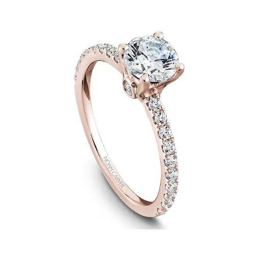 Noam Carver 14K Rose Gold Black Diamond  Ring