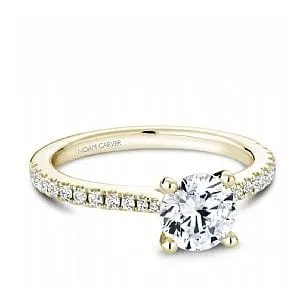 Noam Carver Bridal 14K Yellow Gold Pavé Engagement Ring