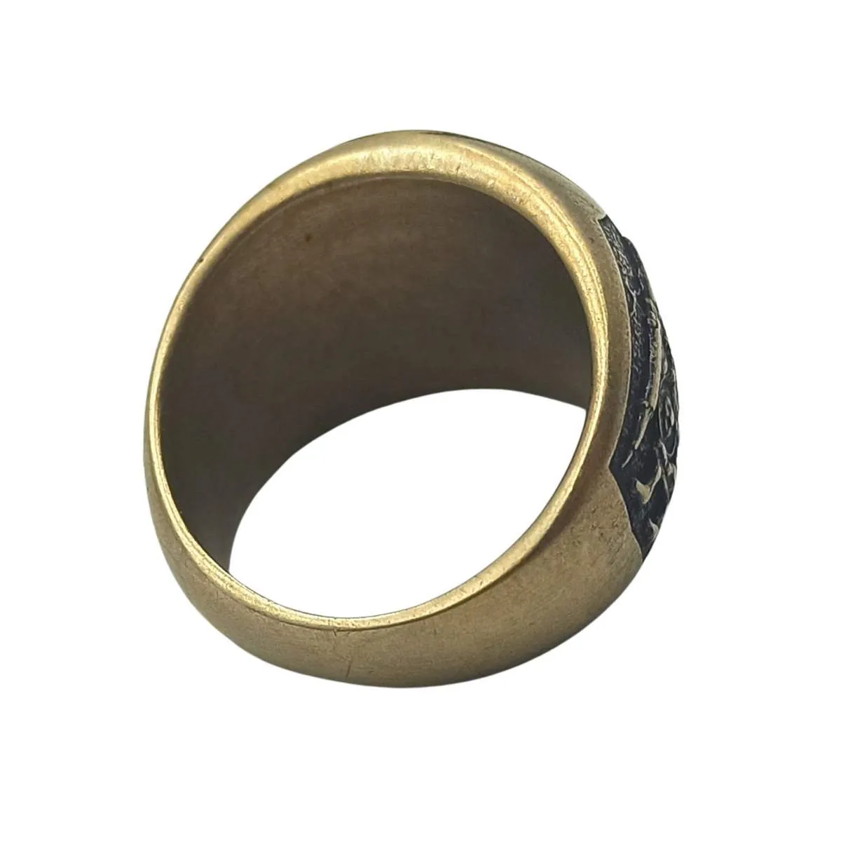Norse ravens bronze ring