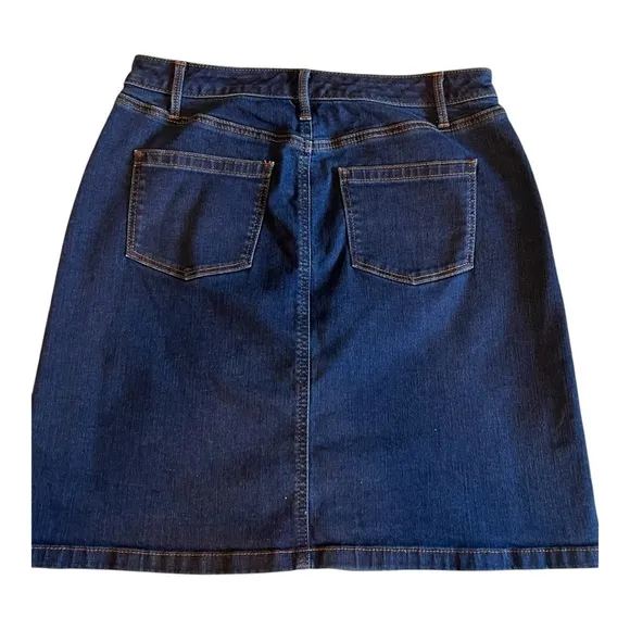 NWOT Talbots Classic Denim Skirt Size 6
