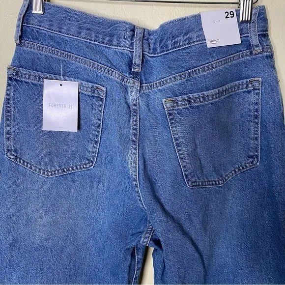 Nwt Forever 21 Premium High-Rise Distressed Ripped Jeans Size 29