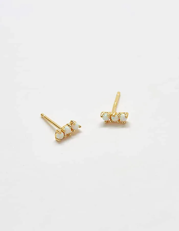 Opal Curve Earrings