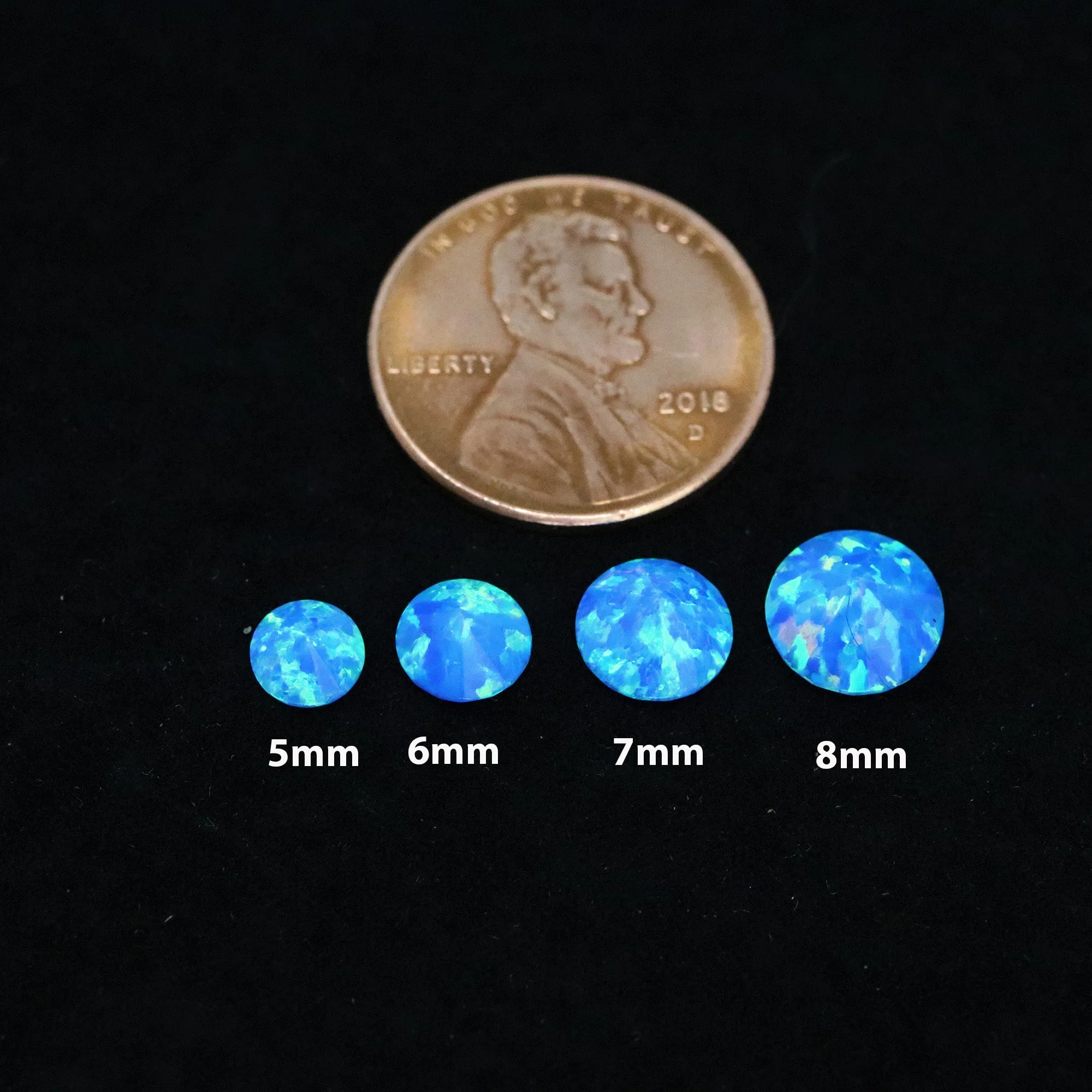 Pacific Sapphire Diamond Cut Faceted Opal Stones