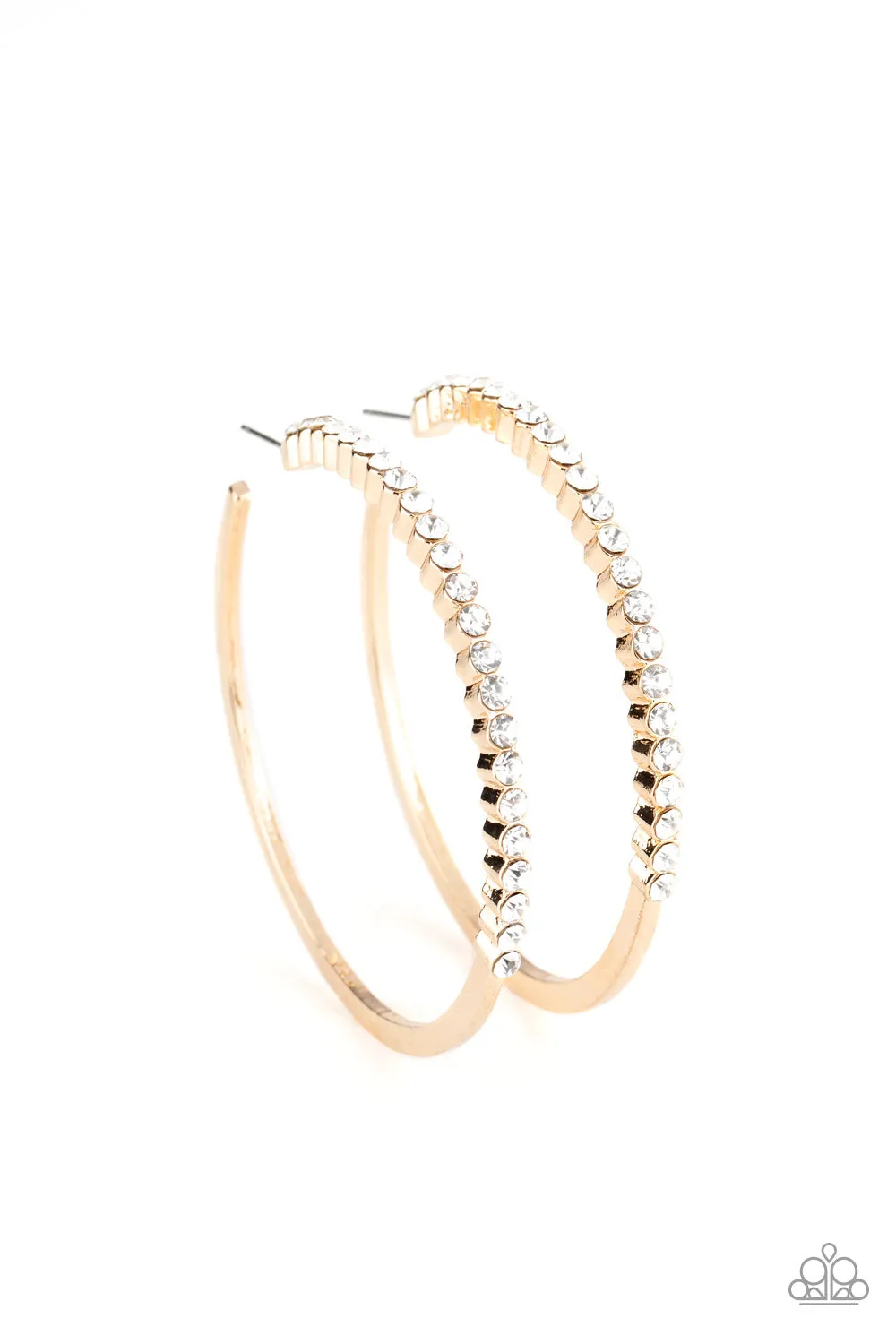 Paparazzi Making Rounds Earrings Gold