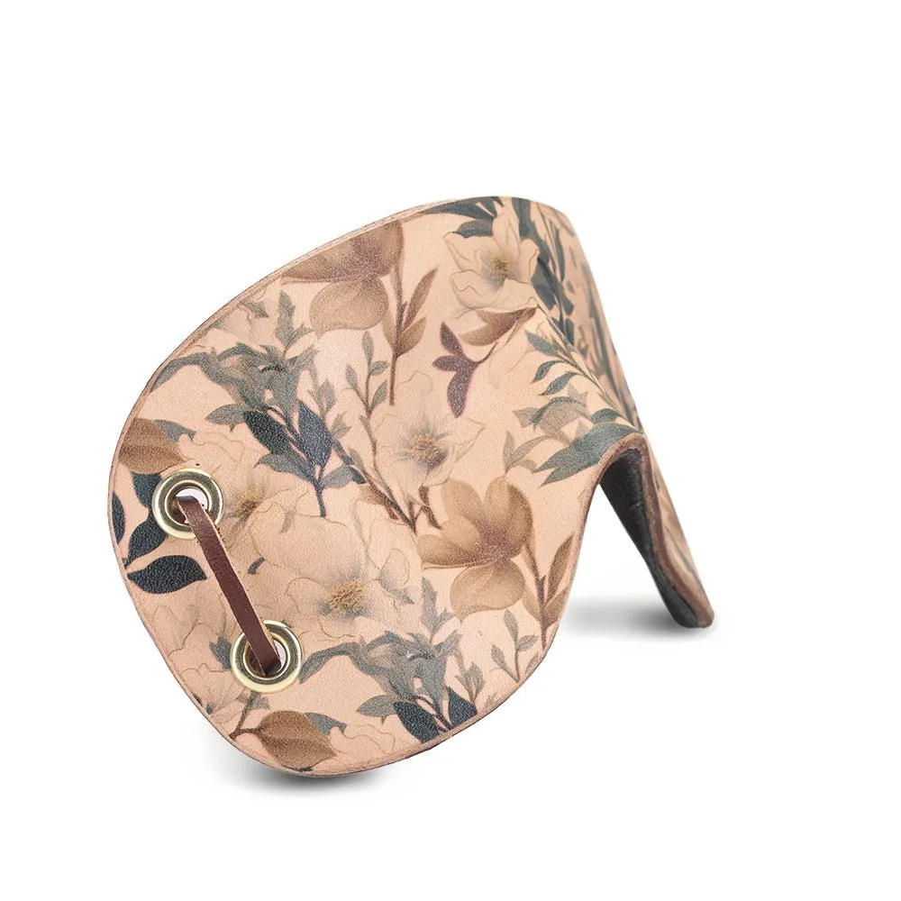 Paradise Brown Blossom Mask [Suede Lined]
