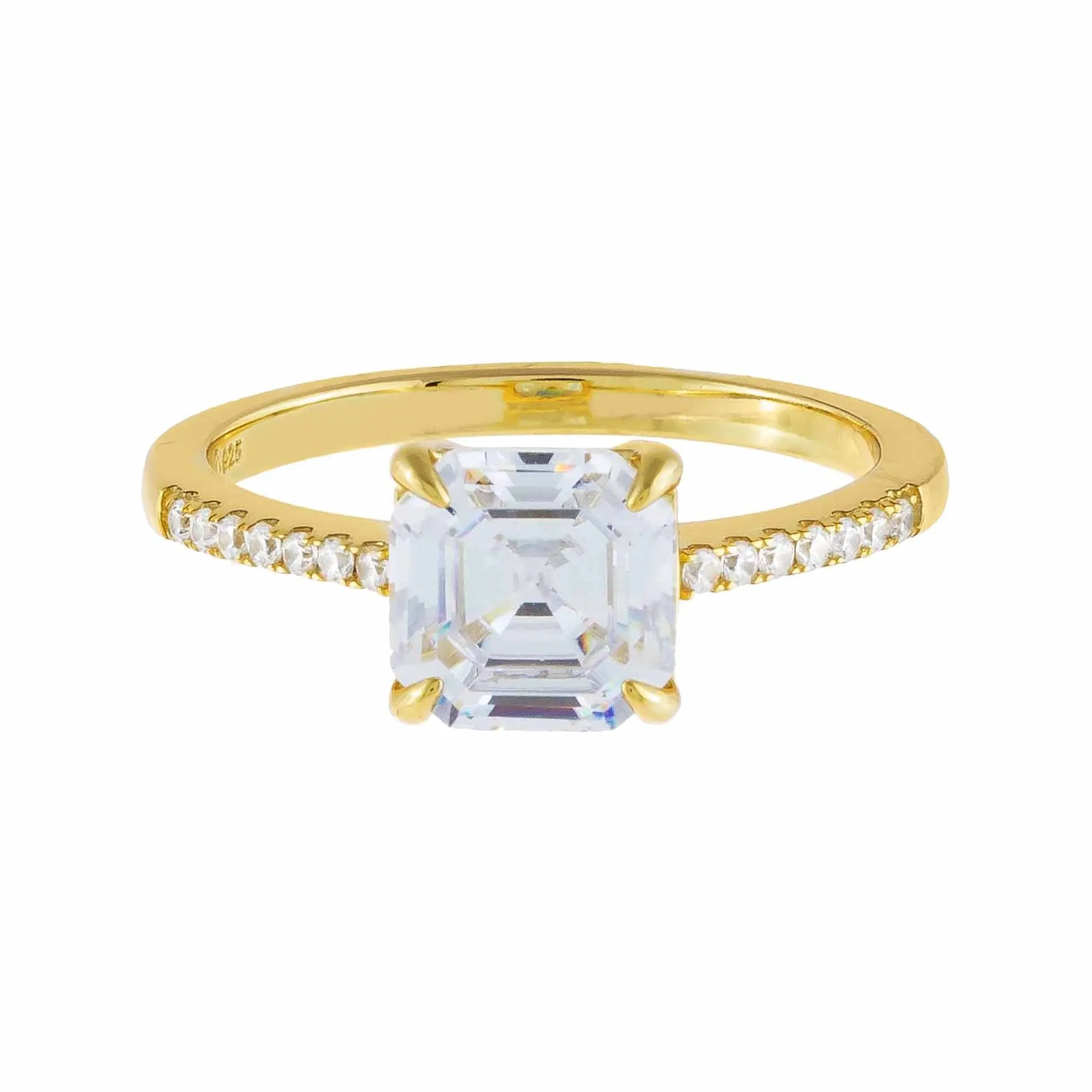 Pavé Emerald Travel Ring