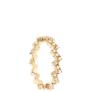 PDPAOLA The Zipper Gold Ring