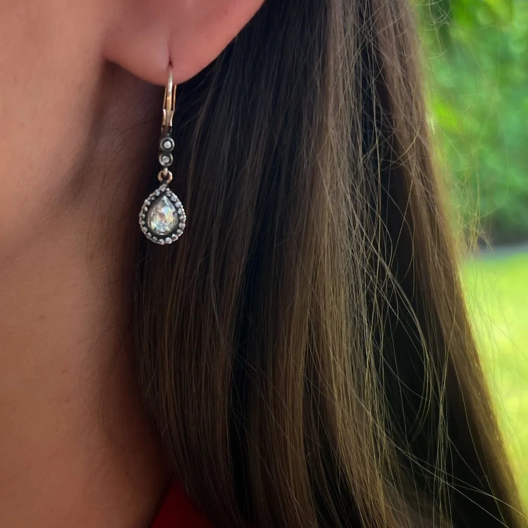 Pear Shaped Diamond Earrings