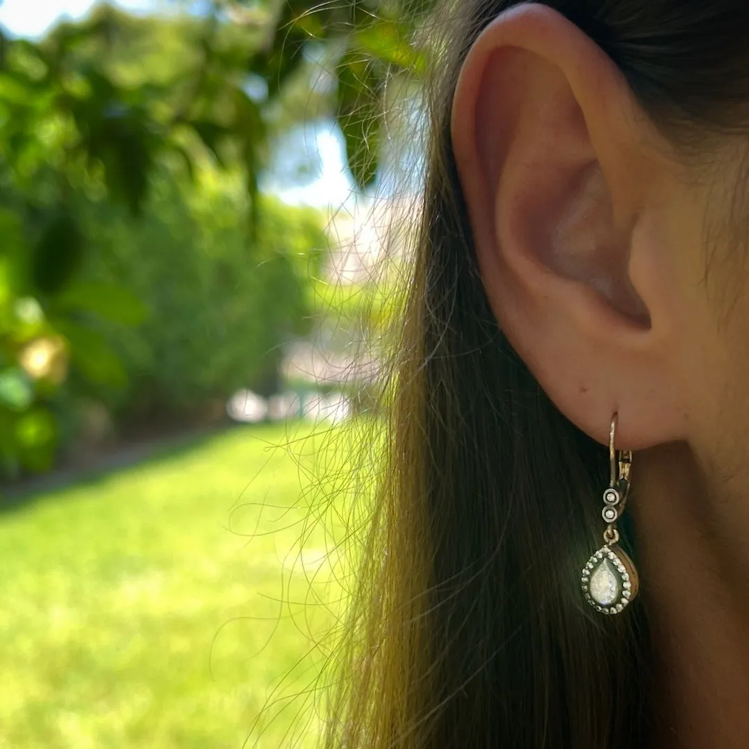 Pear Shaped Diamond Earrings