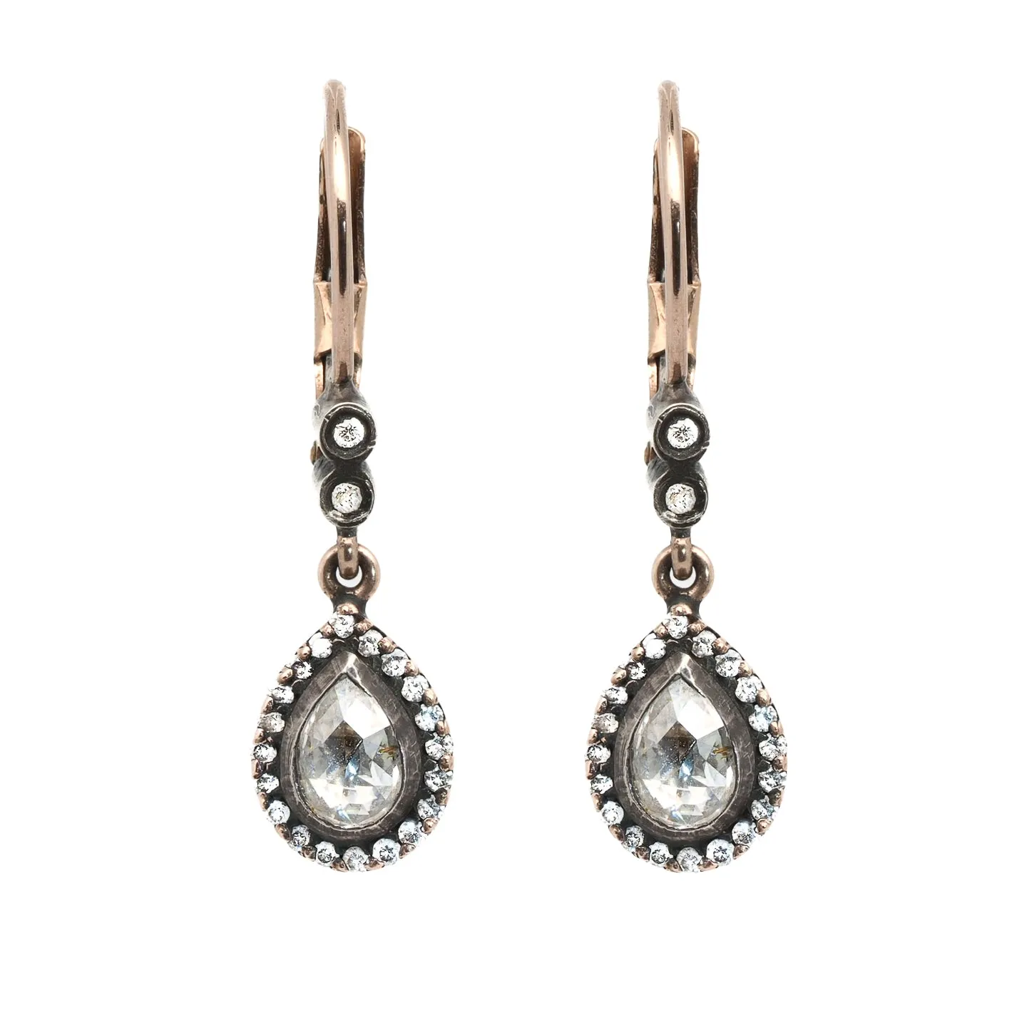 Pear Shaped Diamond Earrings