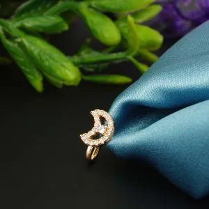 Pellucid Moon Nose Pin