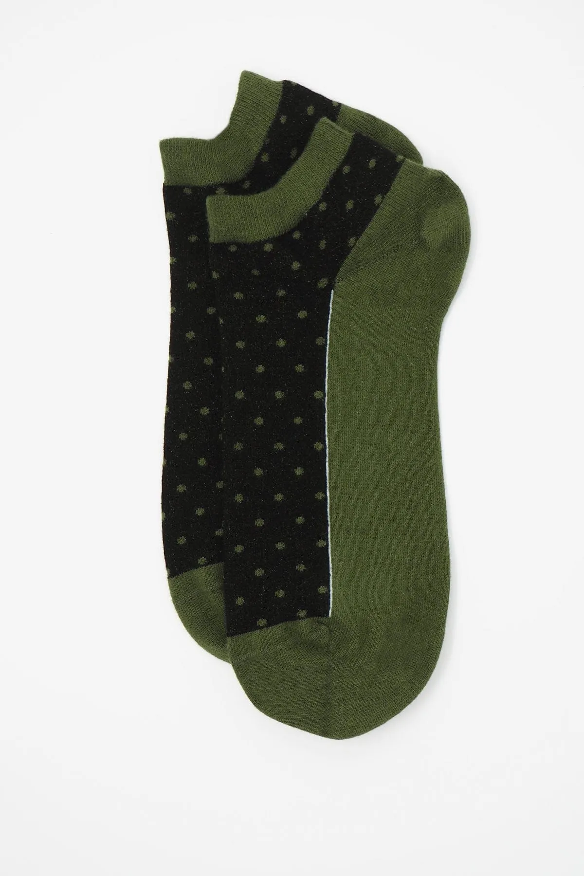 Polka Men's Organic Trainer Socks | Khaki