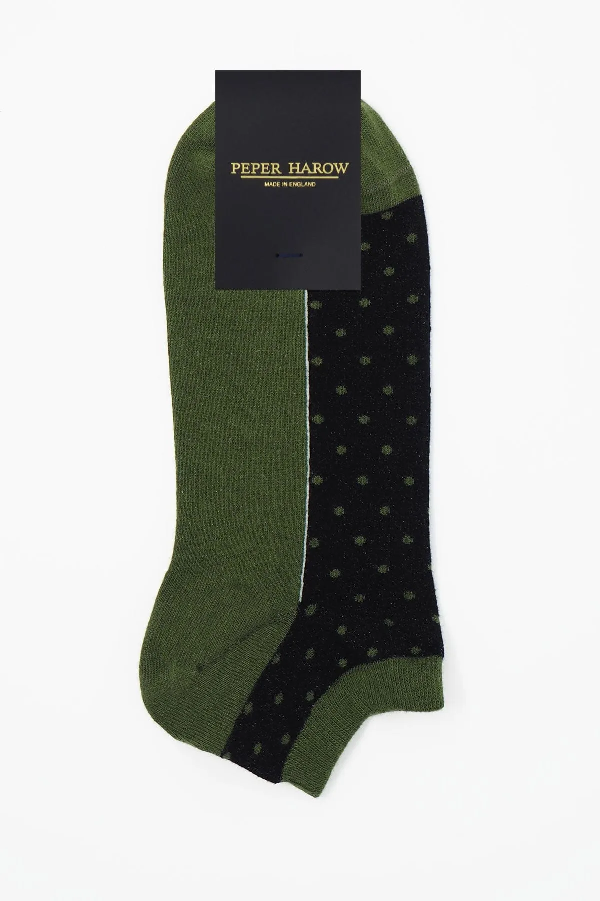 Polka Men's Organic Trainer Socks | Khaki