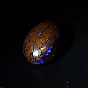 Purple Boulder Opal 12.6ct Cabochon Winton Matrix Round Polished Cut Stone