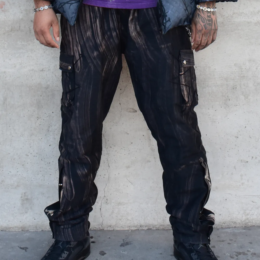 Quasar Acid Cargo Pants - Black