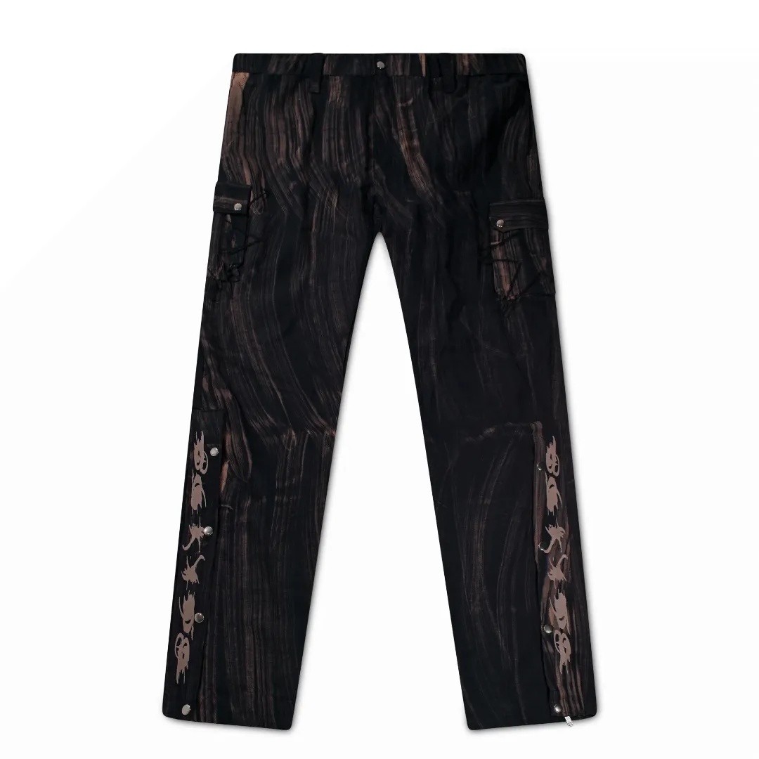 Quasar Acid Cargo Pants - Black