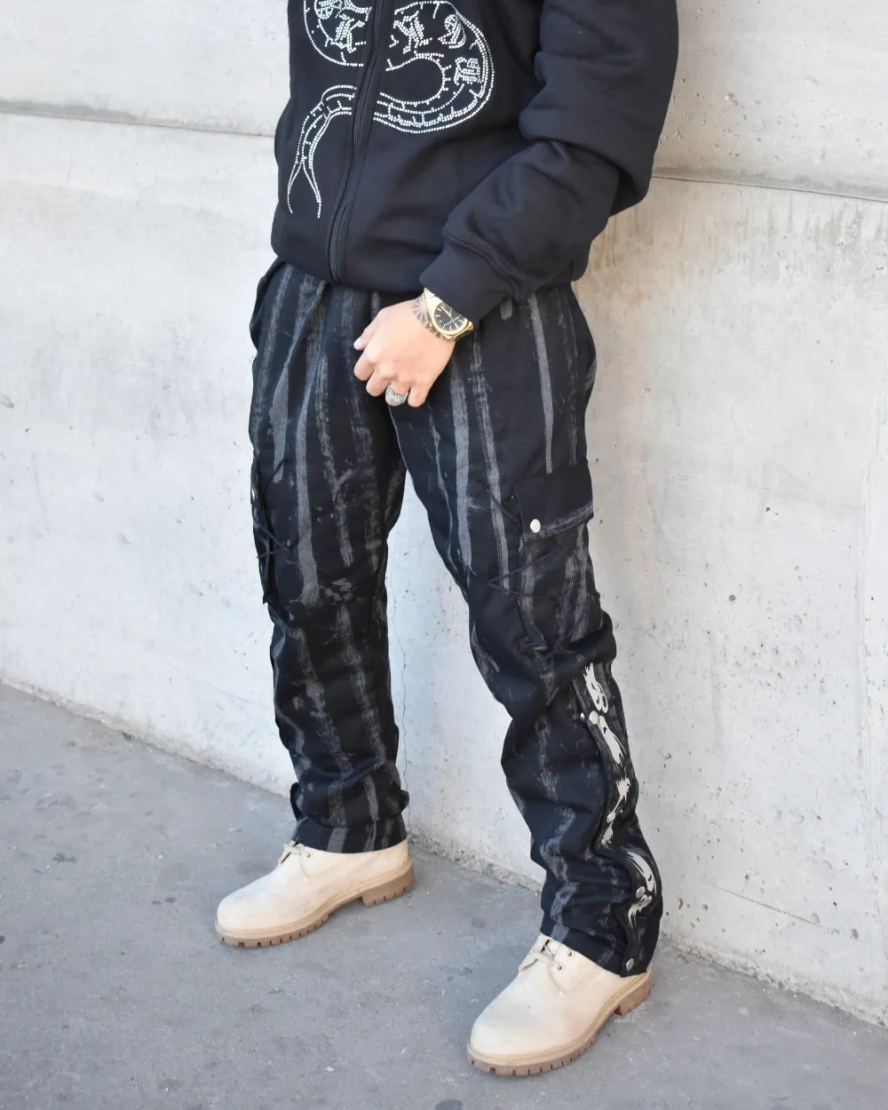 Quasar V.2 Acid Cargo Pants - Black
