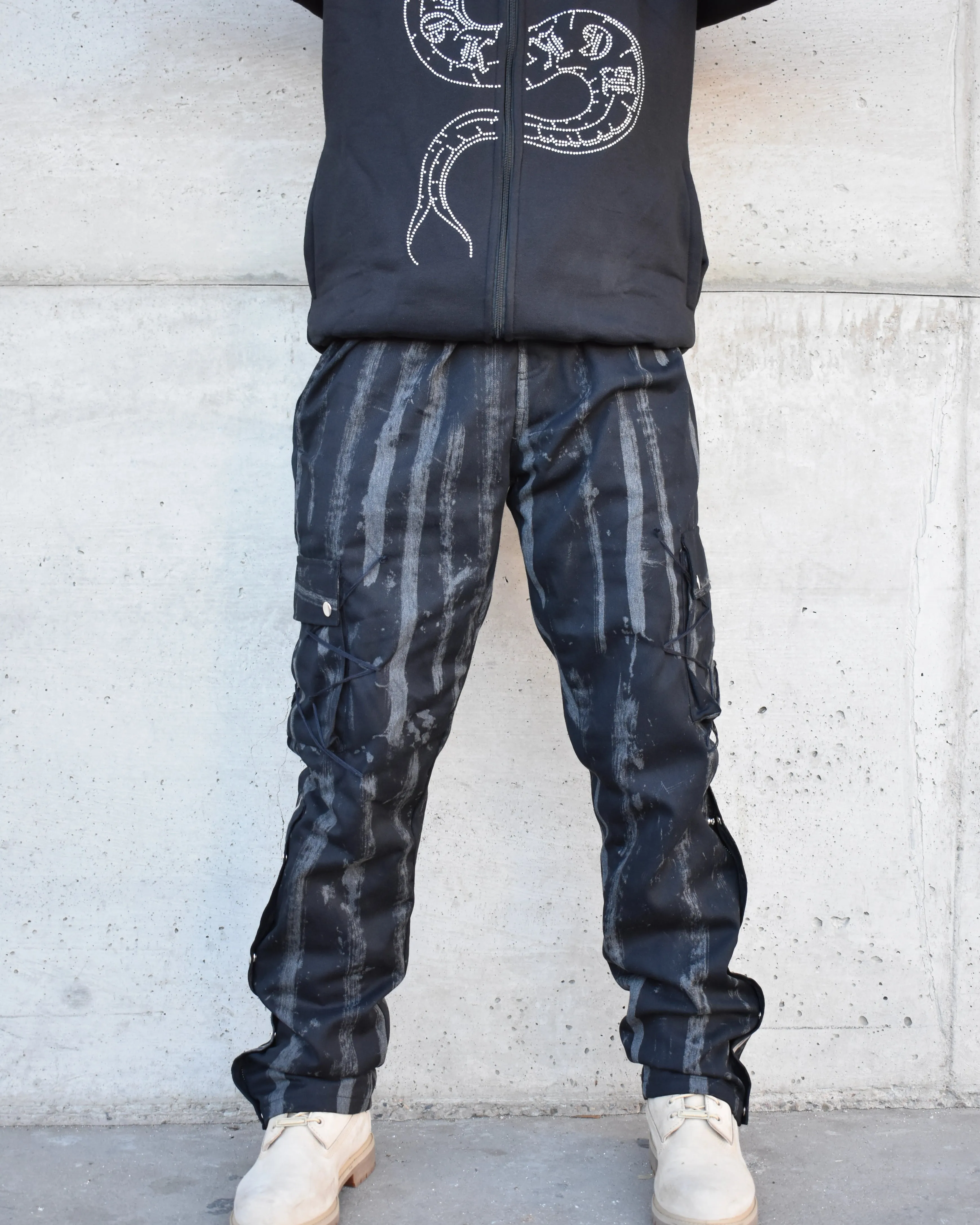 Quasar V.2 Acid Cargo Pants - Black