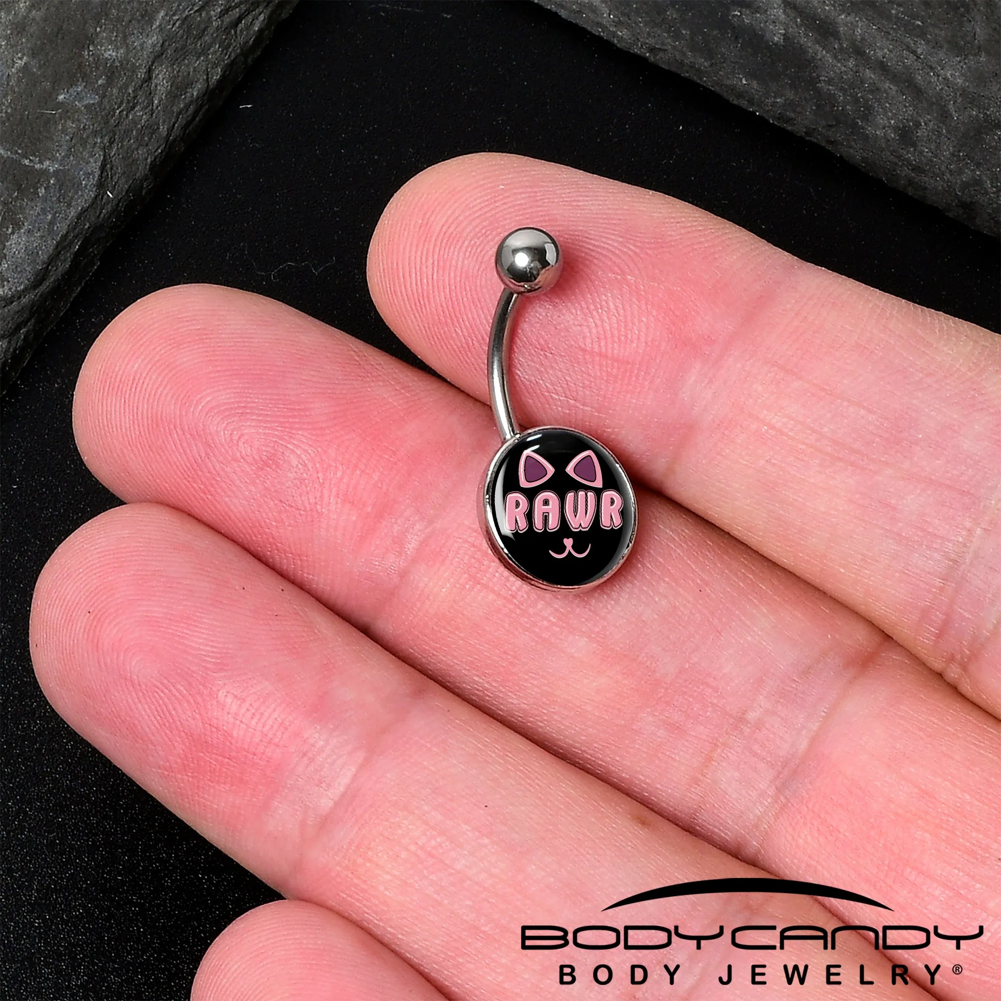 RAWR Kitty Cat Belly Ring