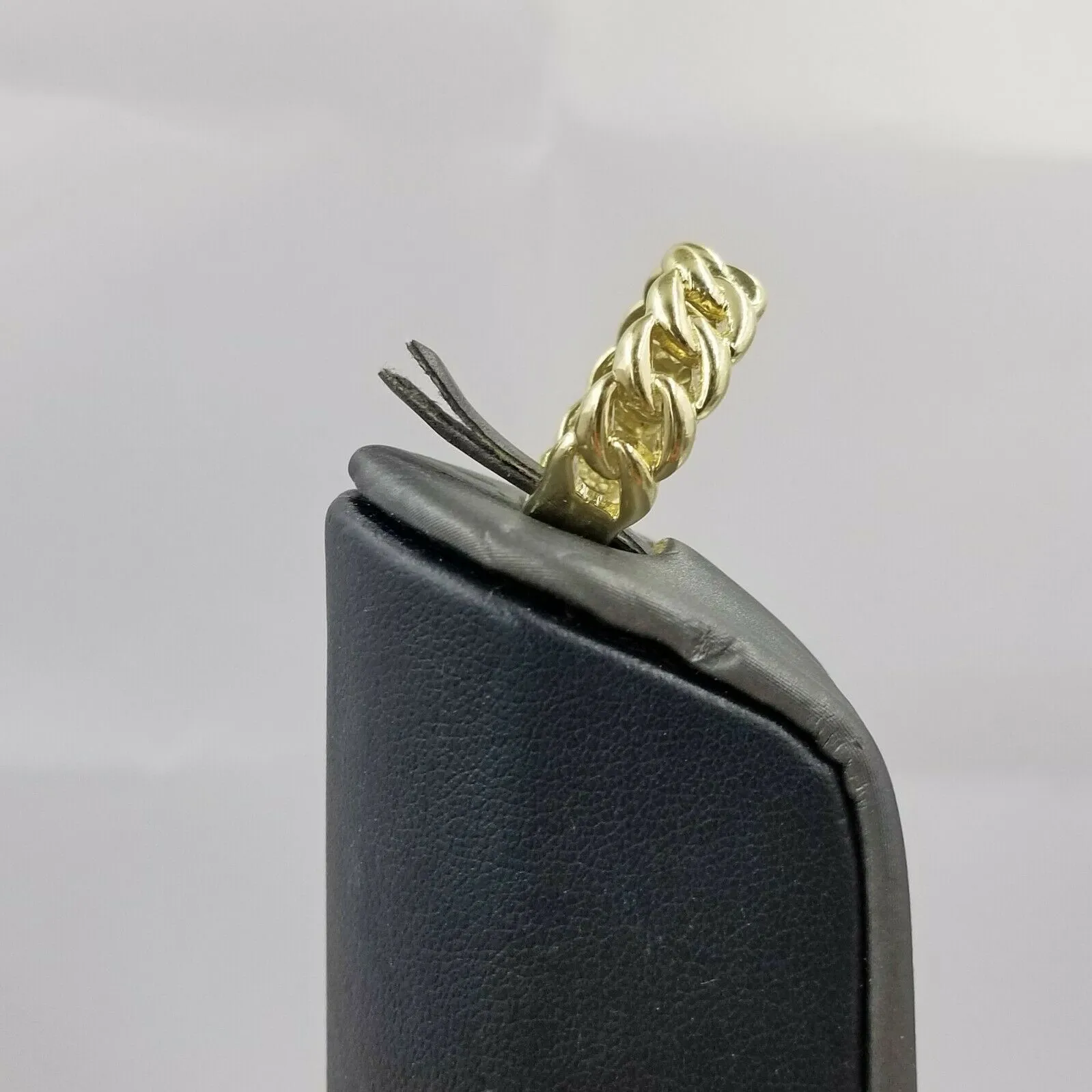 REAL 10K Yellow Gold Miami Cuban Ring Band Style Sizable Rings Men Women Pinky