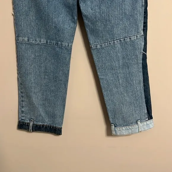 Revice Deconstructed Patchwork Denim Straight-leg High-rise Jeans Women's 27