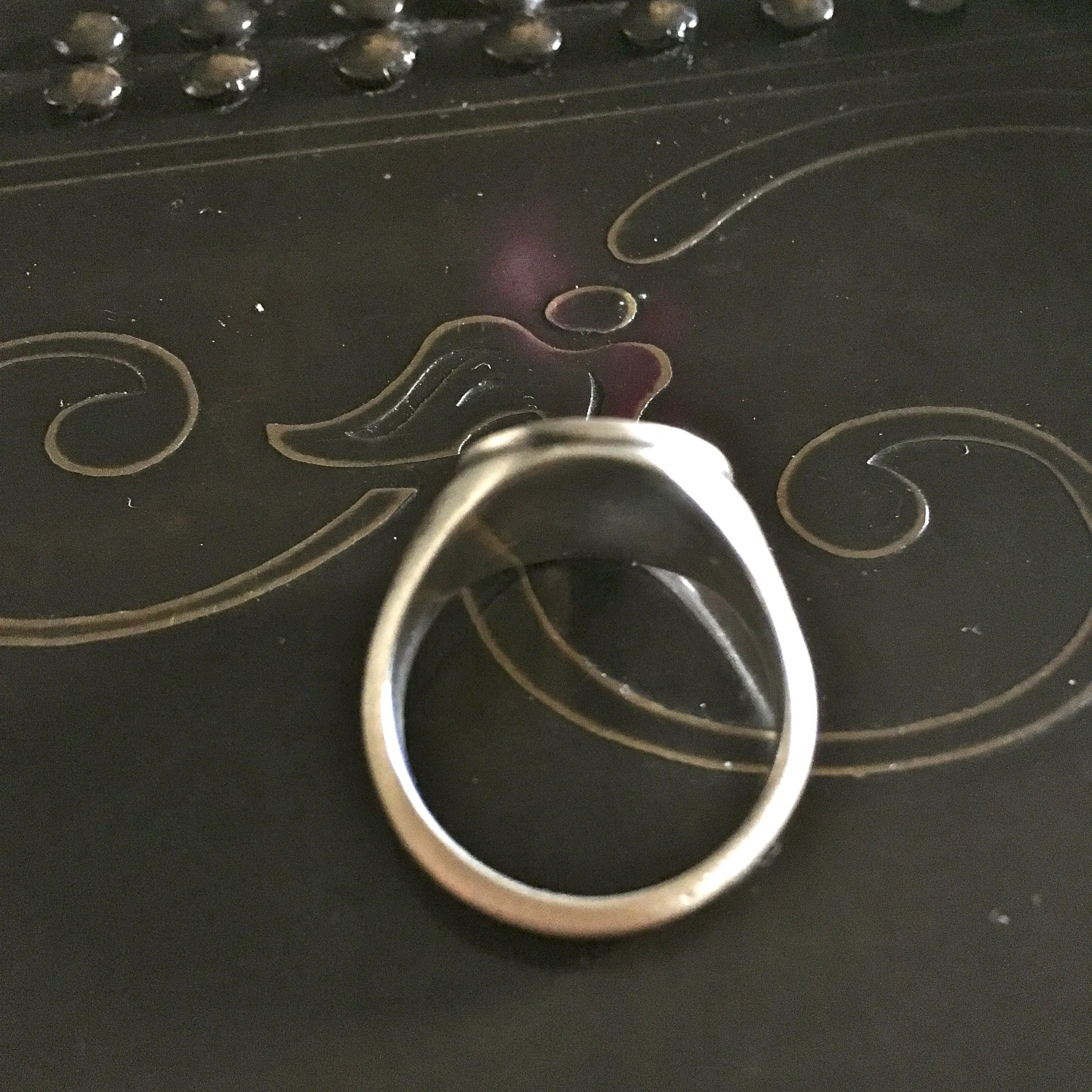 Riff Raff "R" Sterling Silver Signet Ring as worn by Reeve Carney