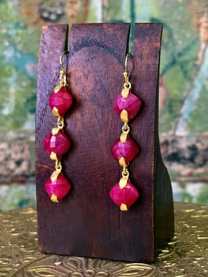 Ruby Drop Earrings