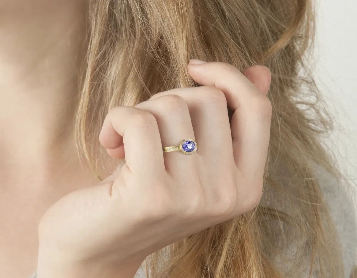 Sapphire Oval Succession Ring