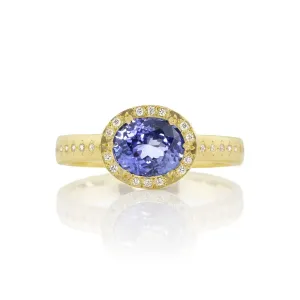 Sapphire Oval Succession Ring
