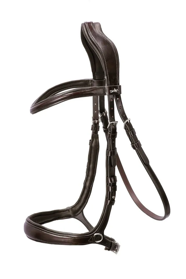 Schockemohle Theta Bridle Brown & Silver