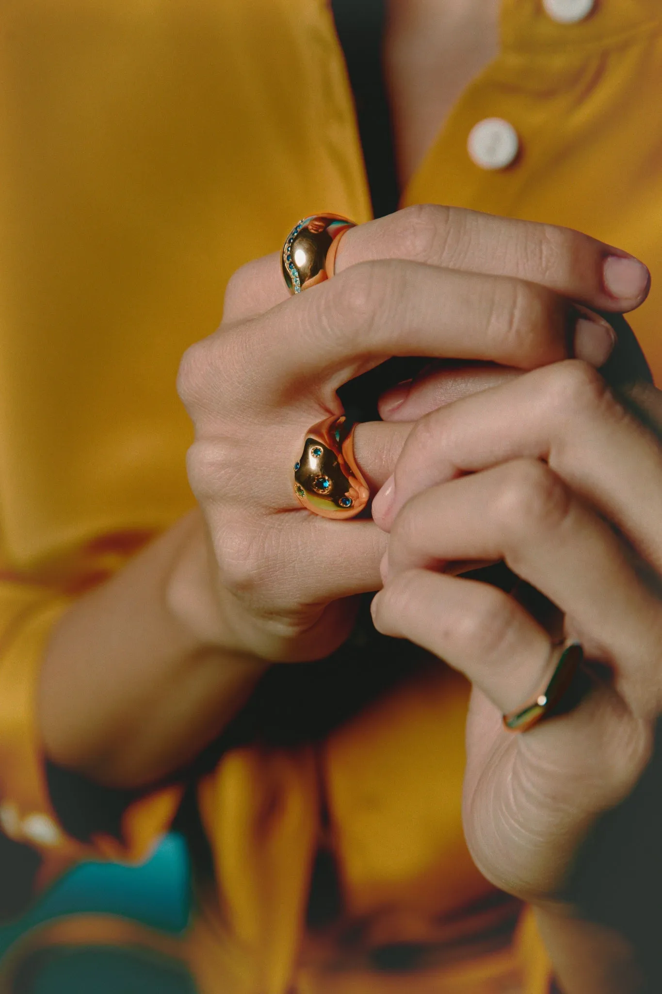 Shapeless Ring In Navy