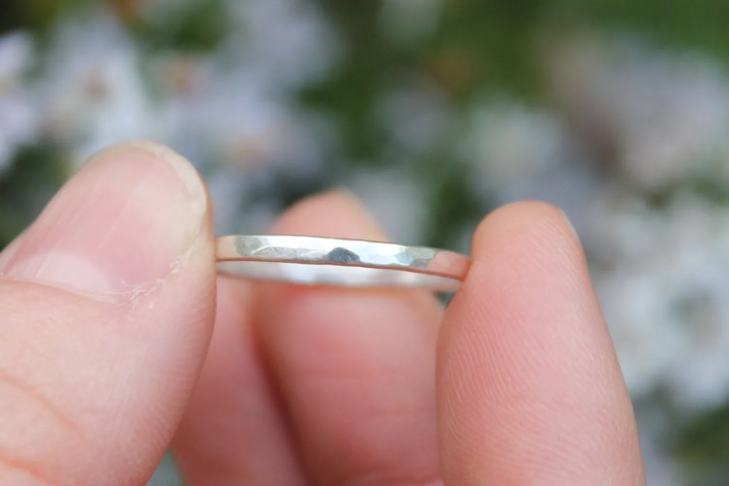Silver Lining Stacker Ring