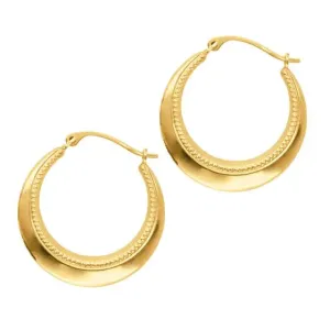 Sincerely Springer's 14k Yellow Gold Round Hoop Earrings