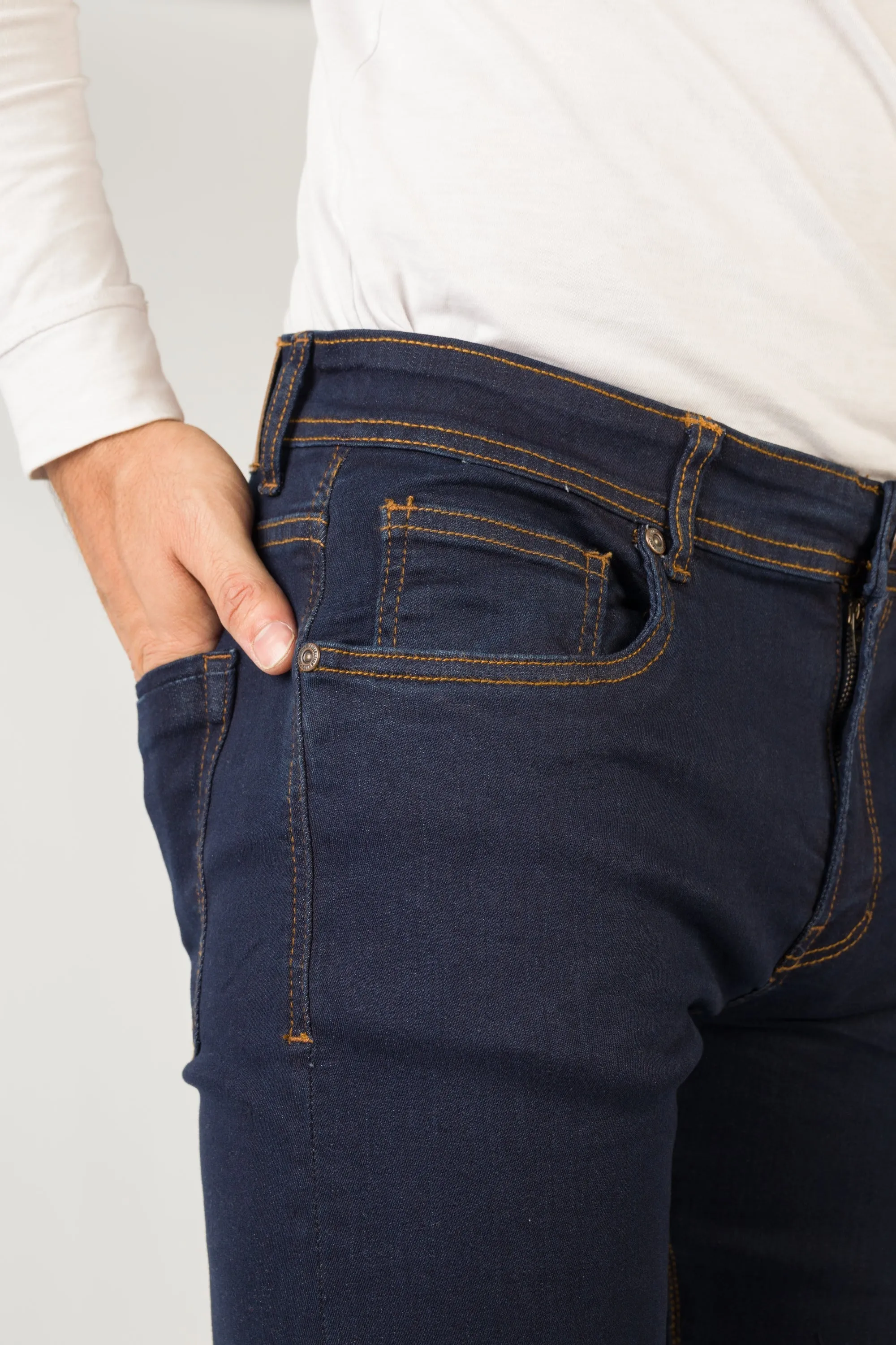 Skinny Fit Navy Jeans