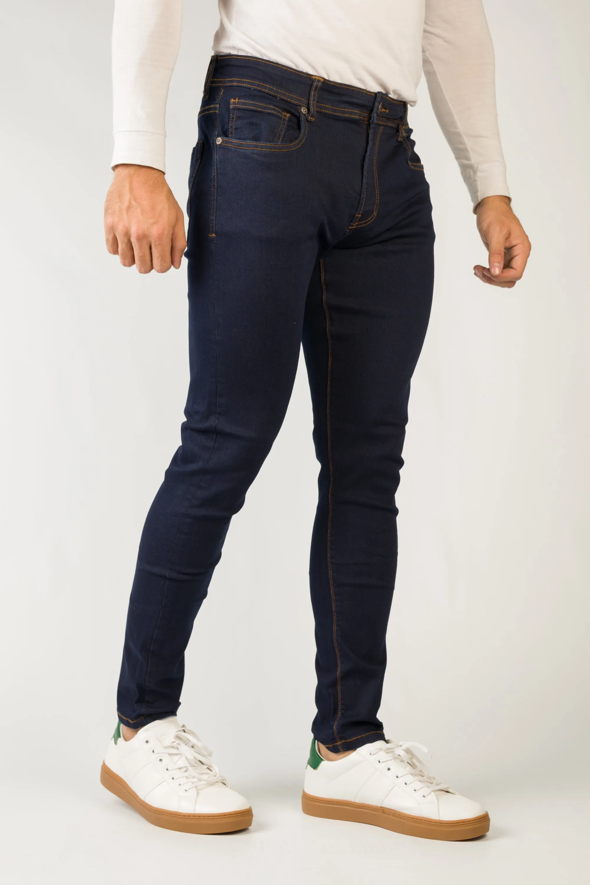 Skinny Fit Navy Jeans