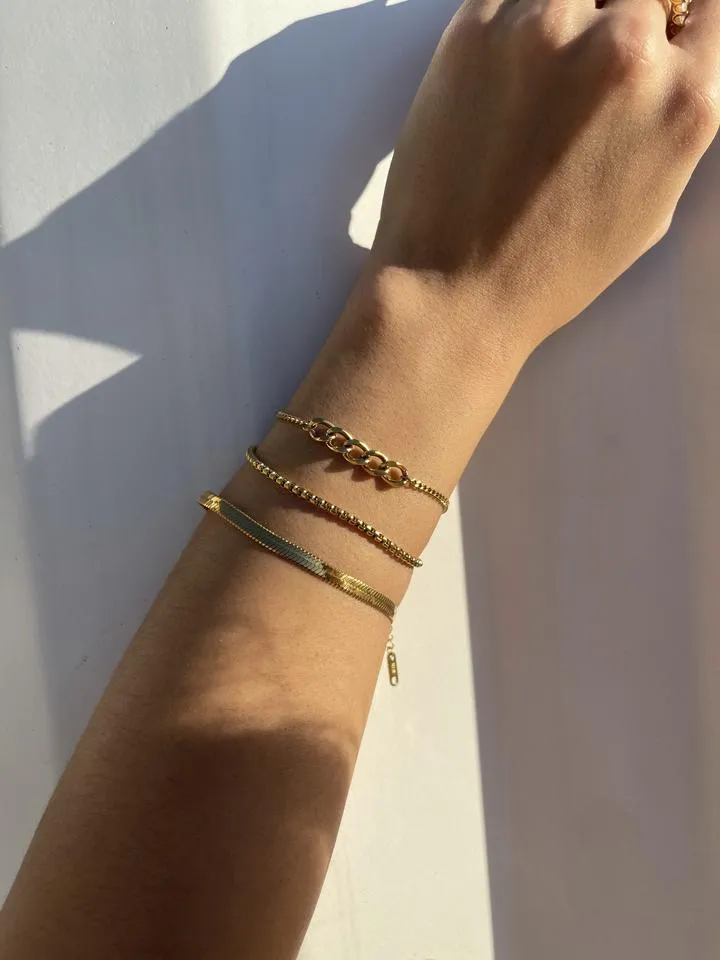Snake Chain Bracelet (3 sizes!)