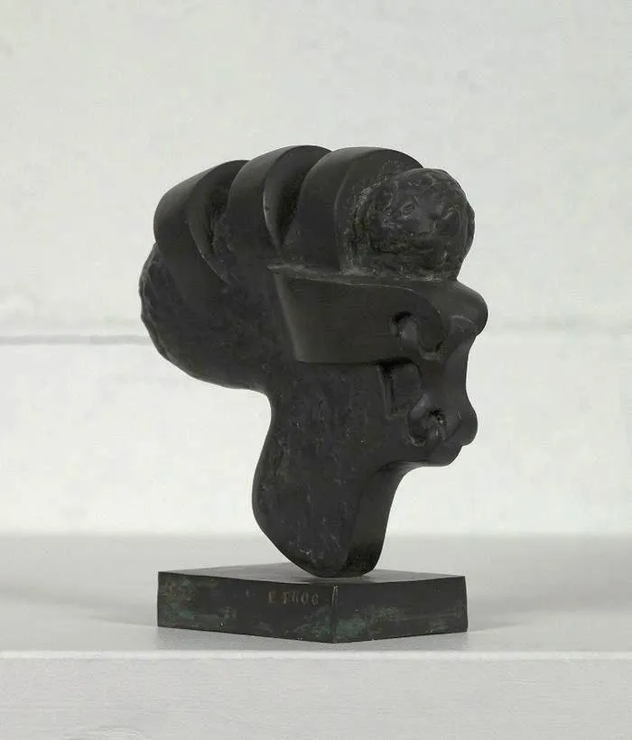 SOREL ETROG "KEYHEAD V" BRONZE, 1969