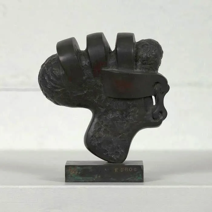 SOREL ETROG "KEYHEAD V" BRONZE, 1969
