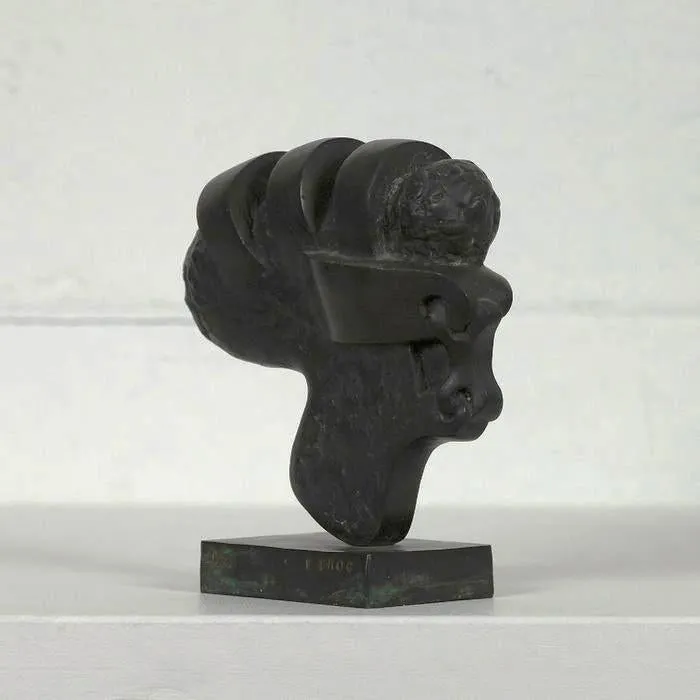 SOREL ETROG "KEYHEAD V" BRONZE, 1969