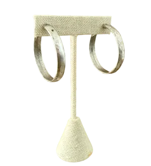 Sterling Plated Vintage Reproduction Hoops