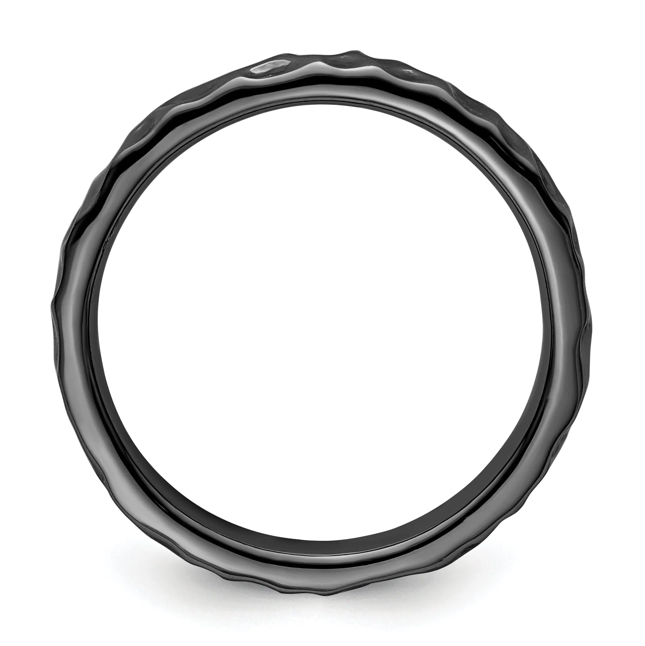 Sterling Silver Black-Plated Ring