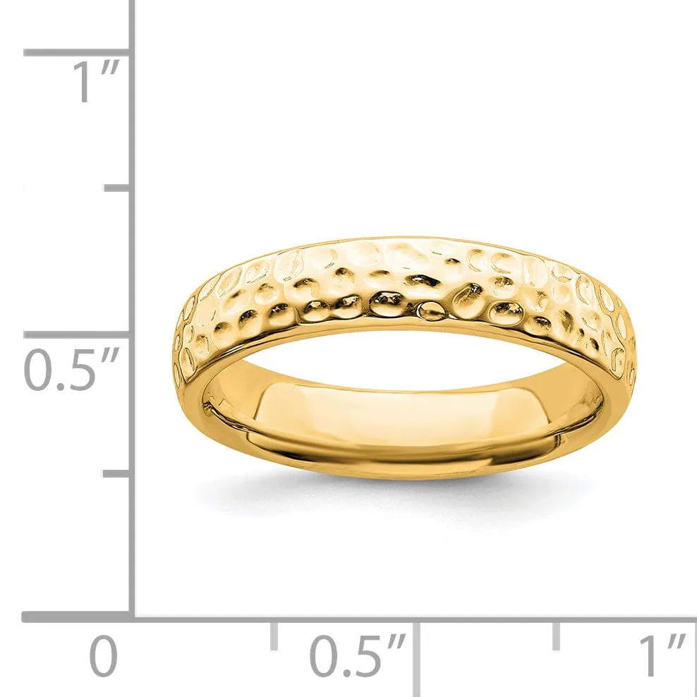 Sterling Silver Gold-Plated Ring