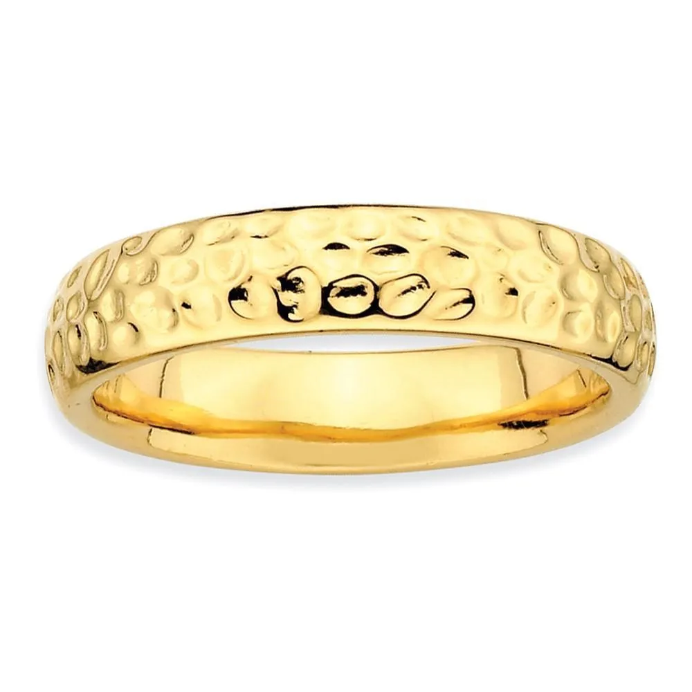 Sterling Silver Gold-Plated Ring