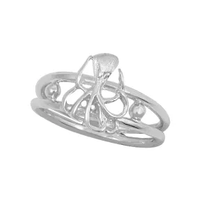 Sterling Silver Octopus Ring