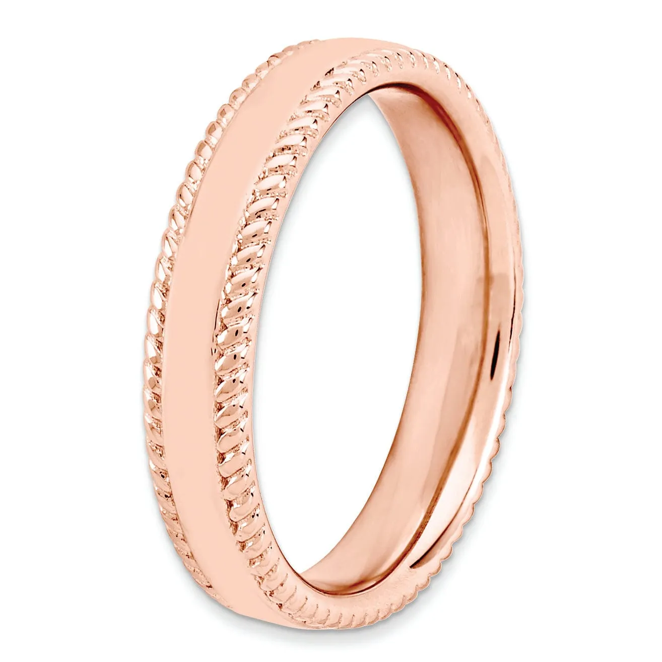 Sterling Silver Pink-Plated Ring